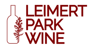 Leimert Park Wine Red Logo with wine bottle